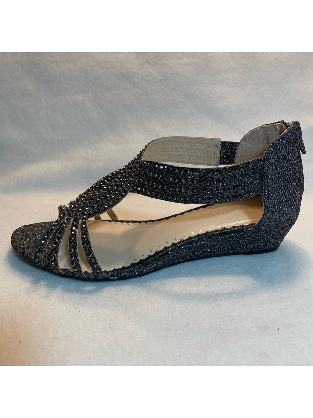 Charter Club Wedge Sparkle Sandals - Picture 3 of 8